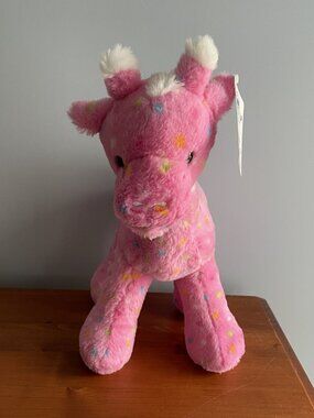 Build-A-Bear Pink Frosted Animal Cookie Giraffe Plush
